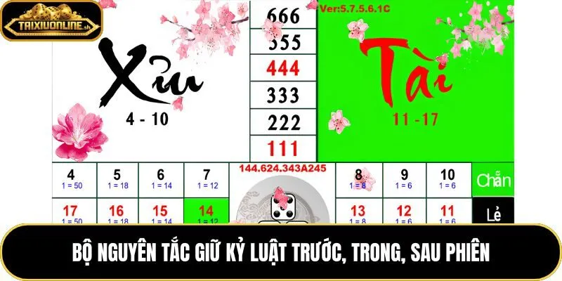 Tâm lý chơi tài xỉu với khung kỷ luật theo từng phiên