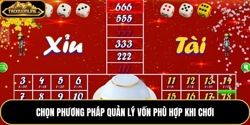 So sánh bốn phương pháp quản lý vốn tài xỉu theo mức biến động