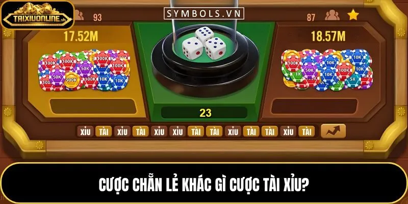 So sánh Tài xỉu chẵn lẻ với cược tài xỉu cơ bản