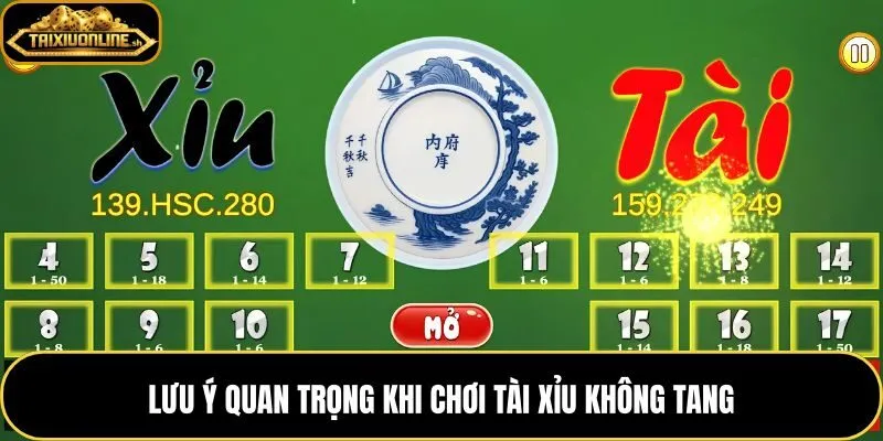 Tài xỉu không tang cùng kỷ luật vốn và điểm dừng