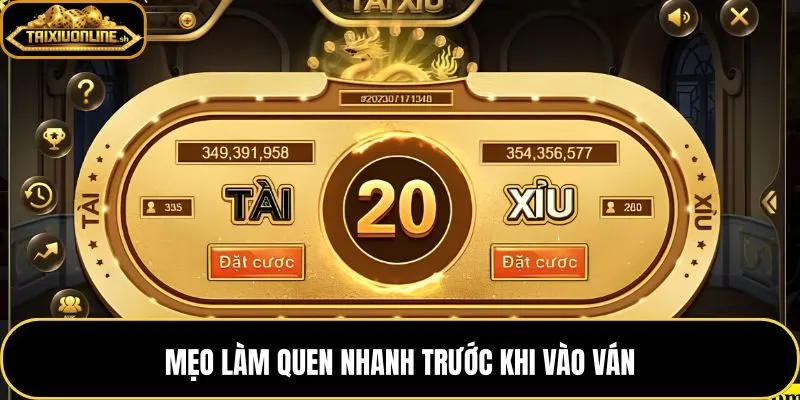 Những điểm cần quan sát trước ván đầu tiên trên bàn tài xỉu thật