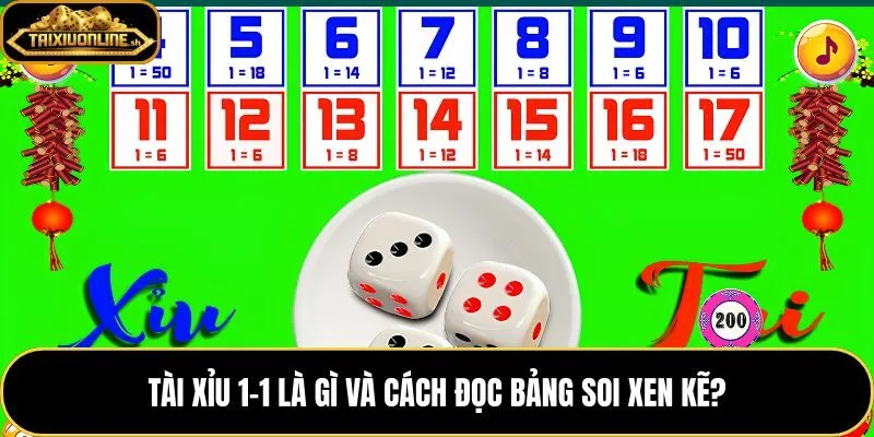 Bắt cầu tài xỉu 1-1 qua bảng soi nhịp luân phiên T – X